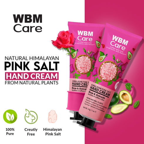 Hand Cream Rose & Avocado - 1.05 oz | WBM CARE